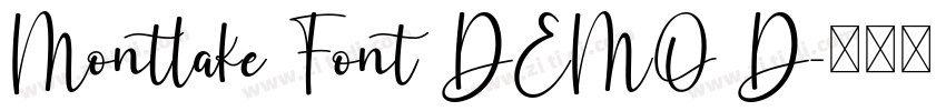 Montlake Font DEMO D字体转换